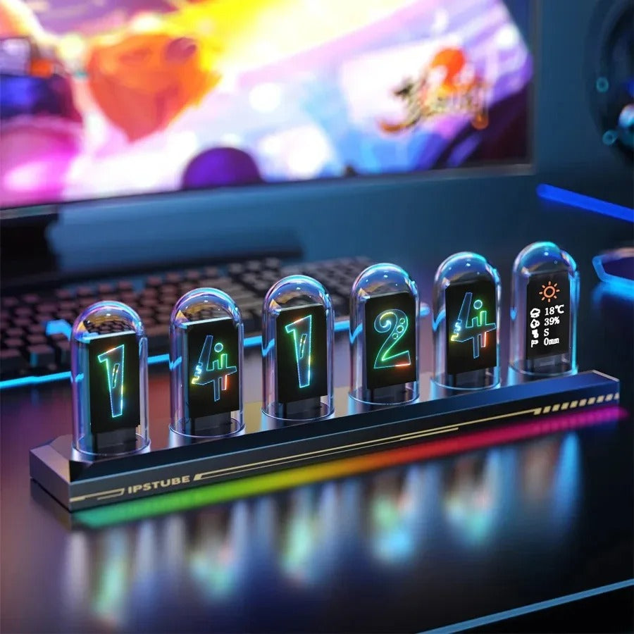 RGB Nixie Tube Clock DIY Digital Retro-Style