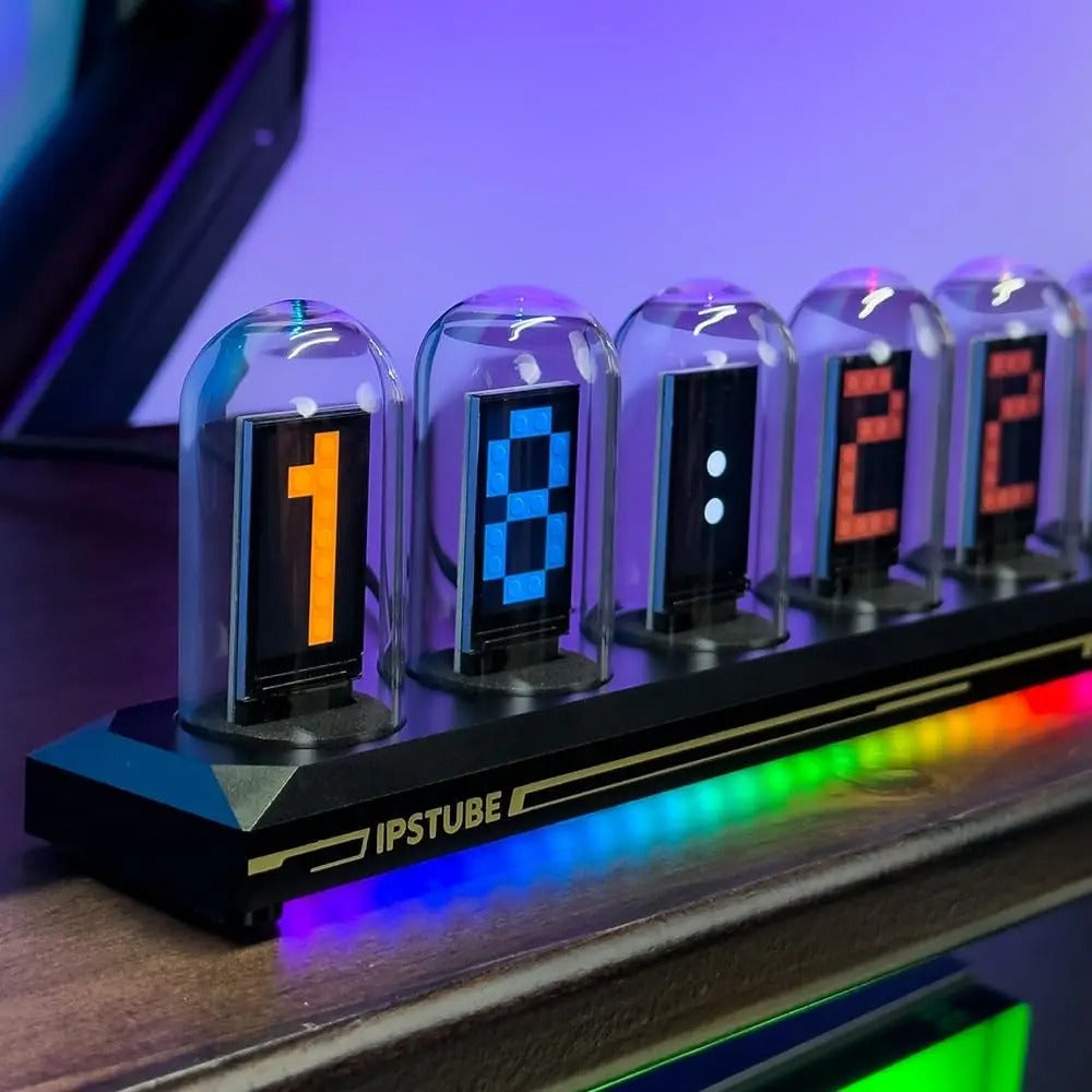 RGB Nixie Tube Clock DIY Digital Retro-Style